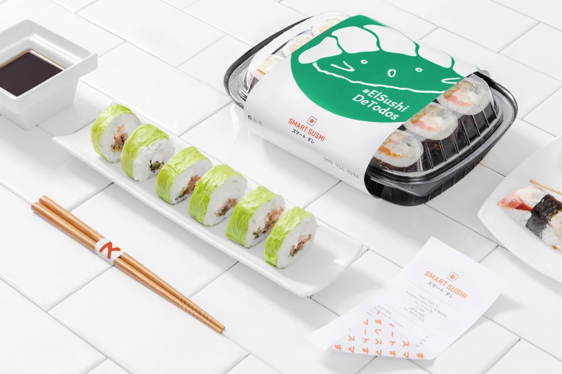 Branding Smart Sushi Diseño de set