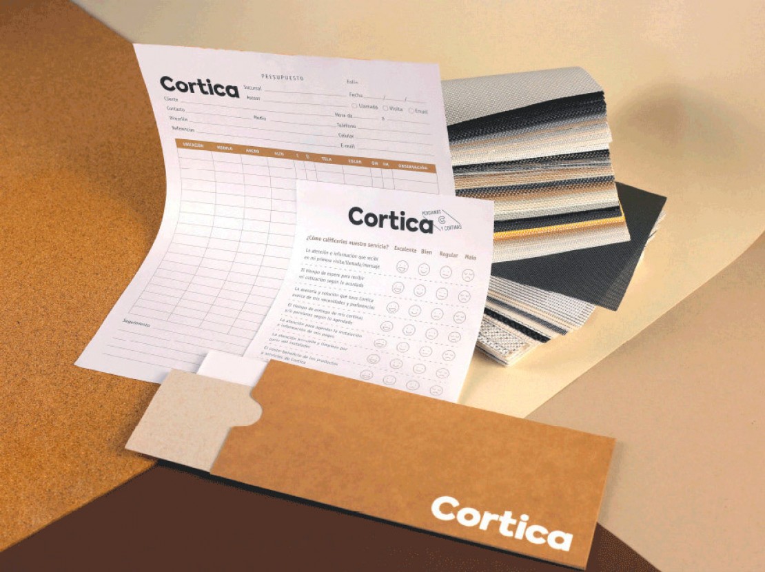 Branding Cortica  Materiales Impresos