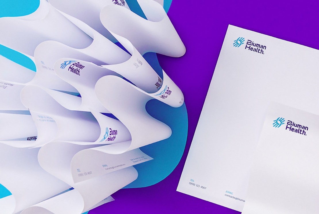Branding Biuman Healt Papelería Corporativa