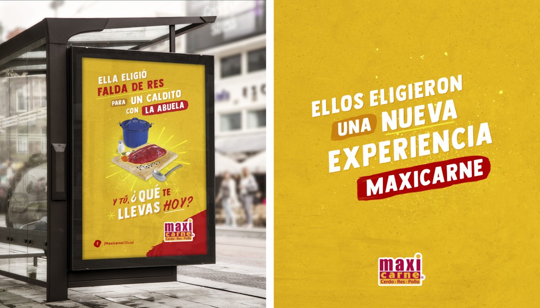 Mantra-Campaña creativa-Maxicarne-Publicidad-Mupi