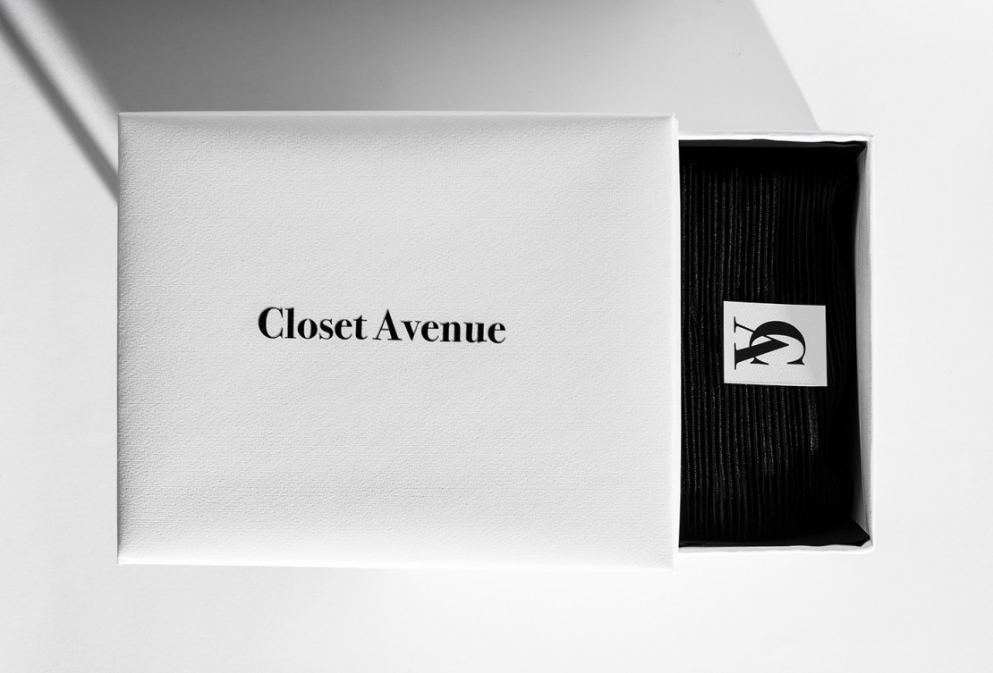 Branding Closet Avenue Logotipo Aplicaciones