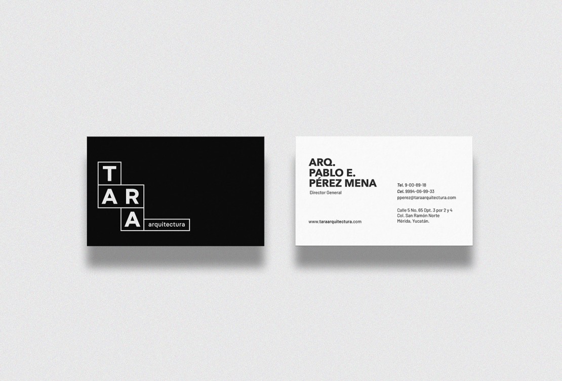 Branding Tara Arquitectura Tarjetas Corporativas